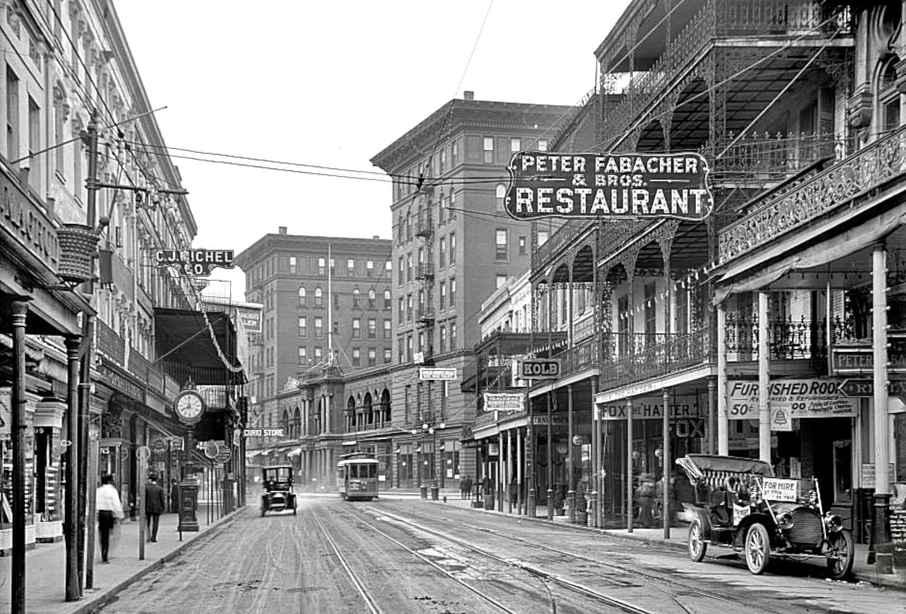 St. Charles Avenue from Canal Street, c. 1910